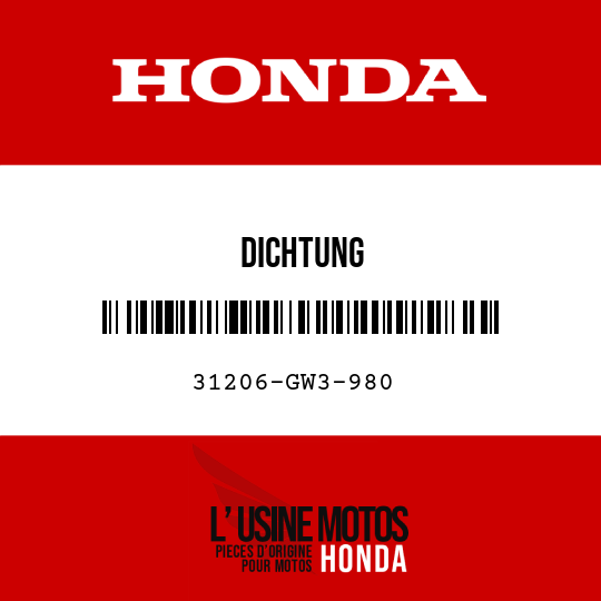 image de 31206-GW3-980 DICHTUNG
