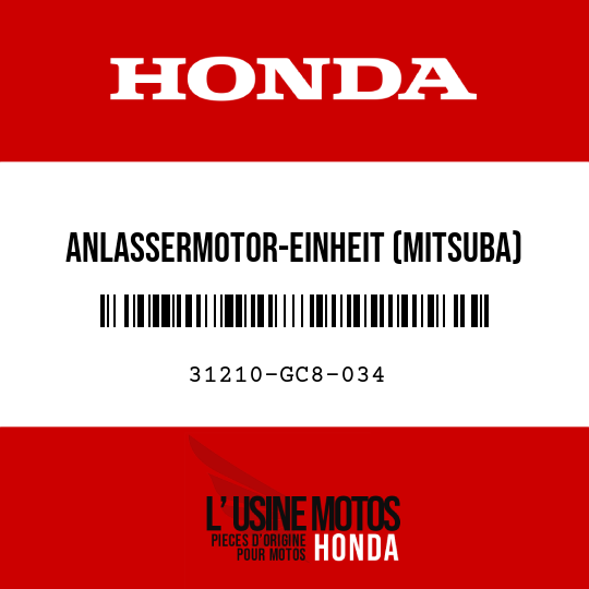 image de 31210-GC8-034 ANLASSERMOTOR-EINHEIT (MITSUBA)