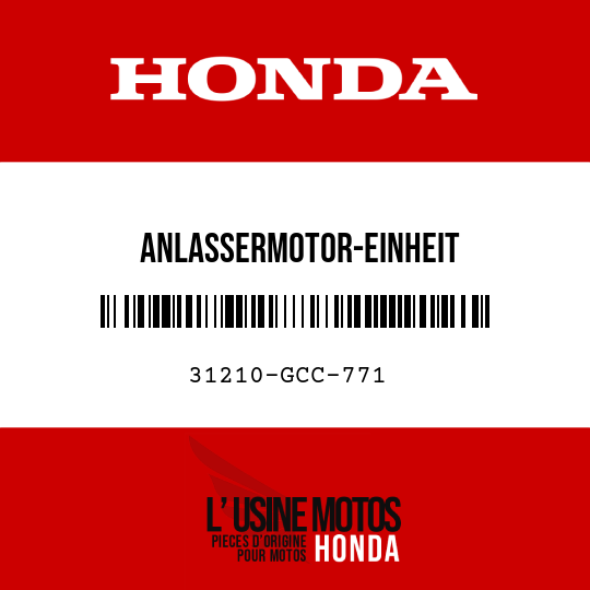 image de 31210-GCC-771 ANLASSERMOTOR-EINHEIT