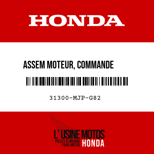 image de 31300-MJP-G82 ASSEM MOTEUR, COMMANDE       RAPPORT