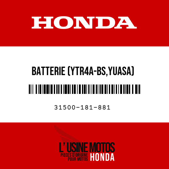 image de 31500-181-881 BATTERIE (YTR4A-BS,YUASA)