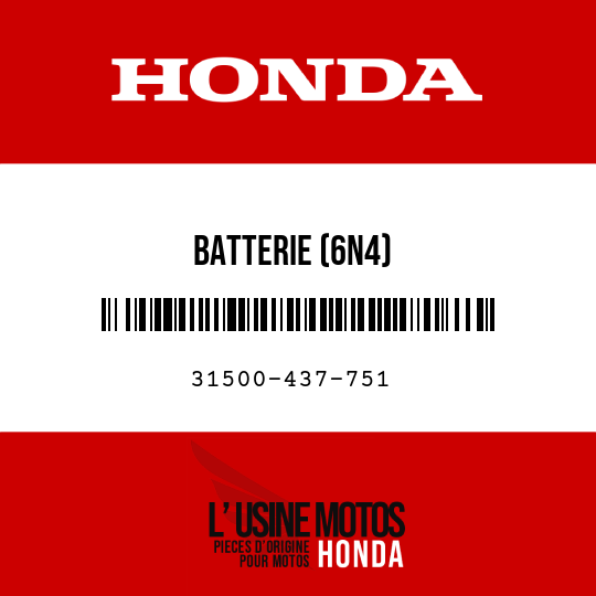 image de 31500-437-751 BATTERIE (6N4)