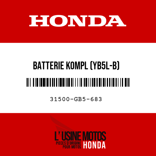image de 31500-GB5-683 BATTERIE KOMPL (YB5L-B)