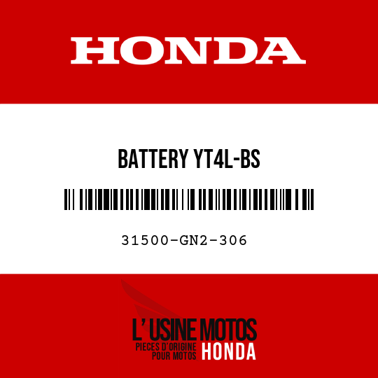 image de 31500-GN2-306 BATTERY YT4L-BS