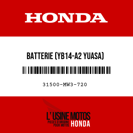 image de 31500-MW3-720 BATTERIE (YB14-A2 YUASA)