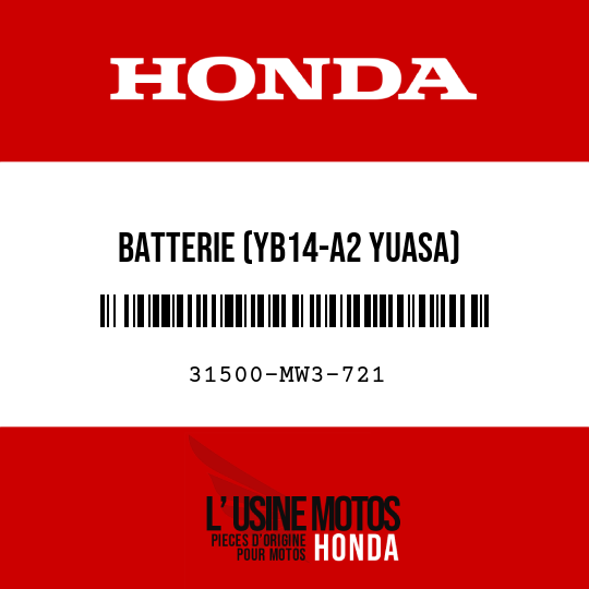 image de 31500-MW3-721 BATTERIE (YB14-A2 YUASA)