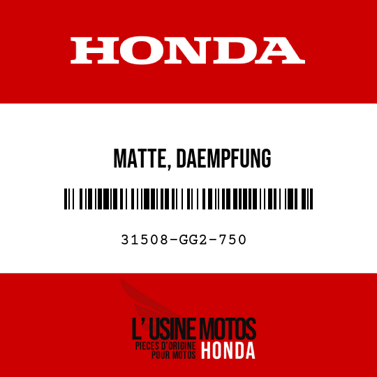 image de 31508-GG2-750 MATTE, DAEMPFUNG