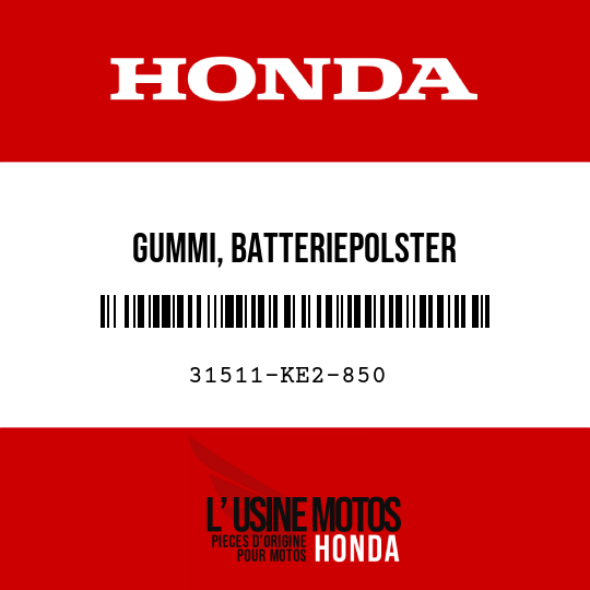 image de 31511-KE2-850 GUMMI, BATTERIEPOLSTER
