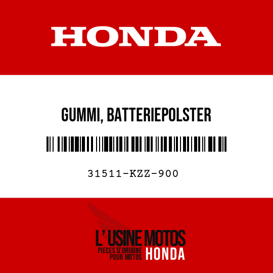 image de 31511-KZZ-900 GUMMI, BATTERIEPOLSTER