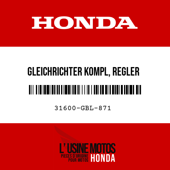 image de 31600-GBL-871 GLEICHRICHTER KOMPL, REGLER (SHINDENGEN)