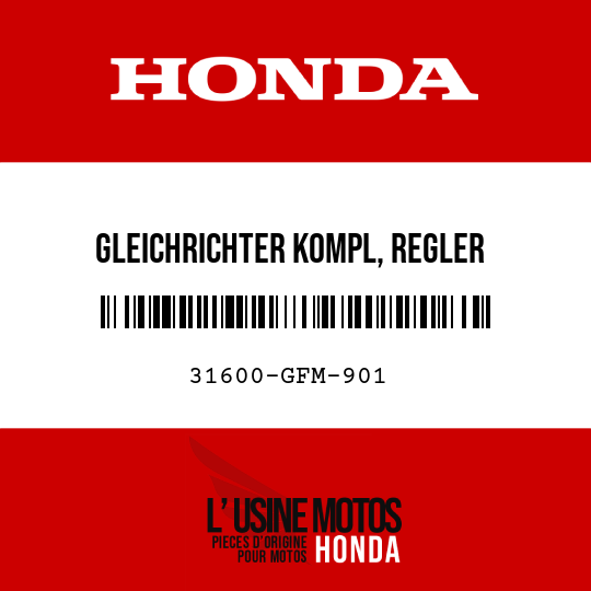 image de 31600-GFM-901 GLEICHRICHTER KOMPL, REGLER