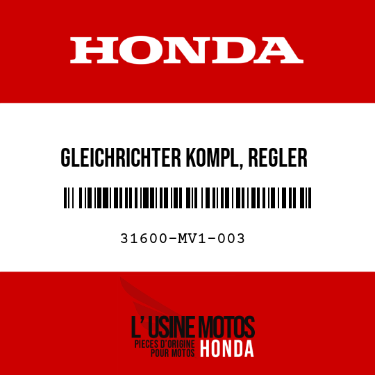 image de 31600-MV1-003 GLEICHRICHTER KOMPL, REGLER
