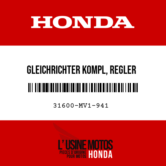 image de 31600-MV1-941 GLEICHRICHTER KOMPL, REGLER