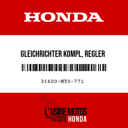 image de 31600-MY0-771 GLEICHRICHTER KOMPL, REGLER