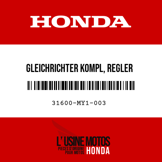image de 31600-MY1-003 GLEICHRICHTER KOMPL, REGLER