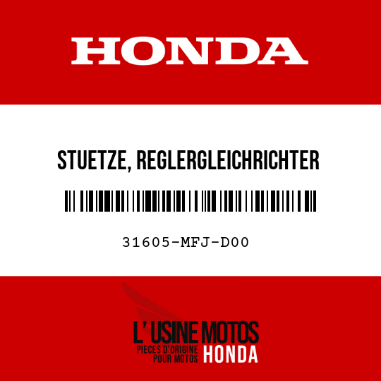 image de 31605-MFJ-D00 STUETZE, REGLERGLEICHRICHTER