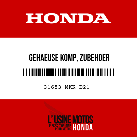 image de 31653-MKK-D21 GEHAEUSE KOMP, ZUBEHOER