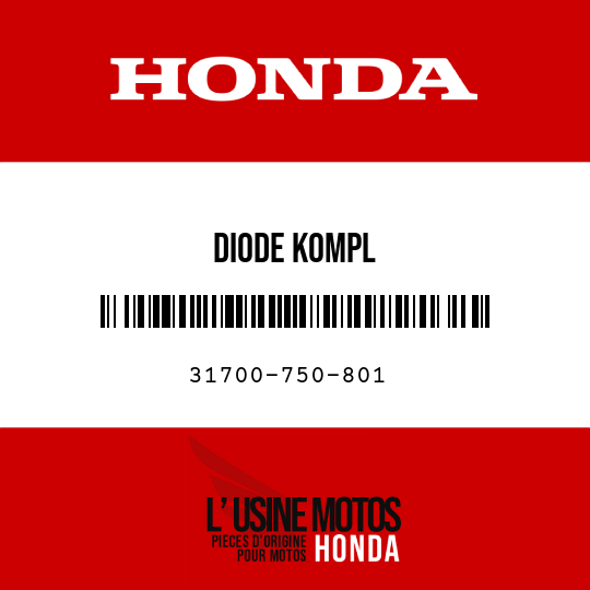 image de 31700-750-801 DIODE KOMPL