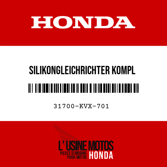 image de 31700-KVX-701 SILIKONGLEICHRICHTER KOMPL