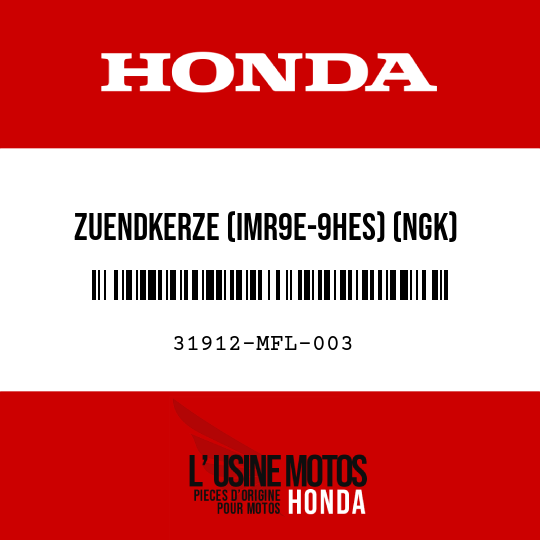 image de 31912-MFL-003 ZUENDKERZE (IMR9E-9HES) (NGK)