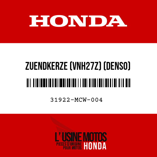 image de 31922-MCW-004 ZUENDKERZE (VNH27Z) (DENSO)