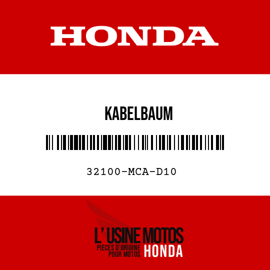image de 32100-MCA-D10 KABELBAUM