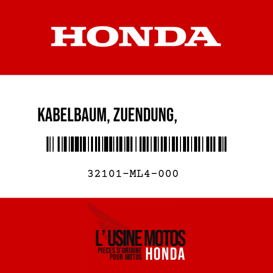 image de 32101-ML4-000 KABELBAUM, ZUENDUNG,          HILFSKABEL