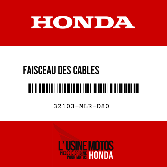 image de 32103-MLR-D80 FAISCEAU DES CABLES           AUXILIAIRE, AV