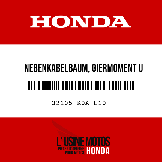 image de 32105-K0A-E10 NEBENKABELBAUM, GIERMOMENT U G-SENSOR