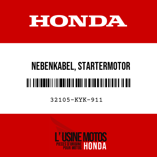 image de 32105-KYK-911 NEBENKABEL, STARTERMOTOR