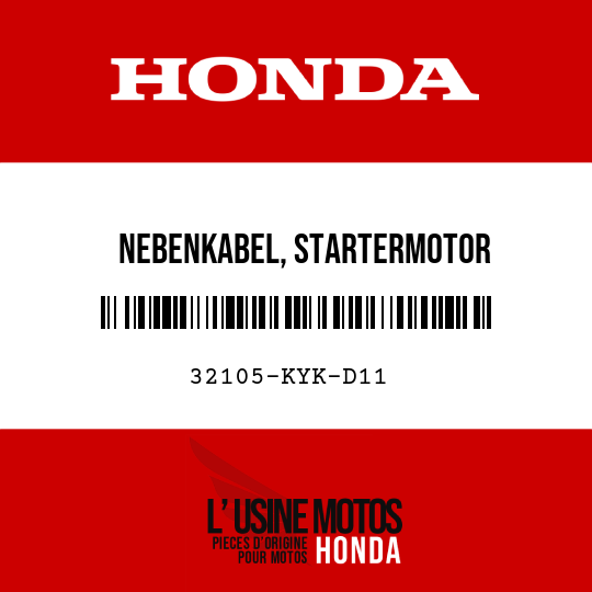 image de 32105-KYK-D11 NEBENKABEL, STARTERMOTOR
