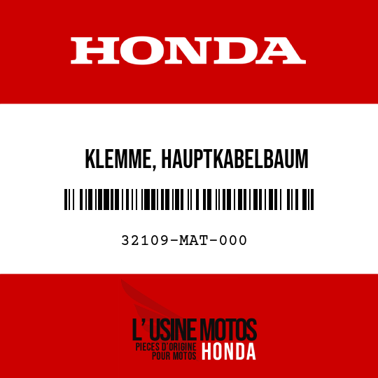 image de 32109-MAT-000 KLEMME, HAUPTKABELBAUM