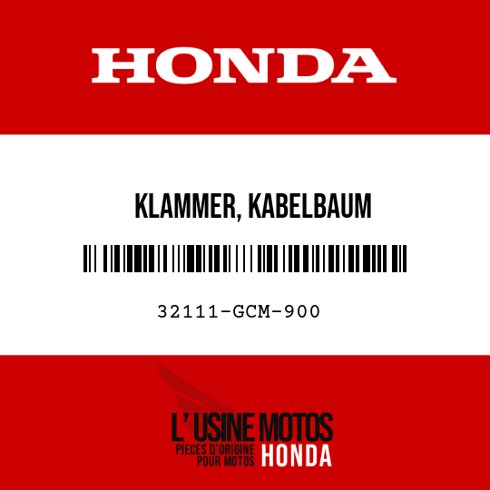 image de 32111-GCM-900 KLAMMER, KABELBAUM