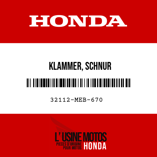 image de 32112-MEB-670 KLAMMER, SCHNUR
