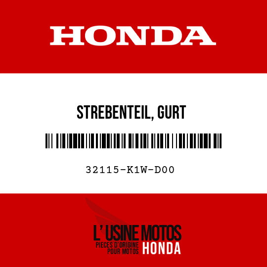 image de 32115-K1W-D00 STREBENTEIL, GURT
