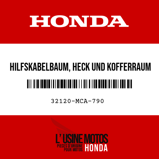 image de 32120-MCA-790 HILFSKABELBAUM, HECK UND KOFFERRAUM