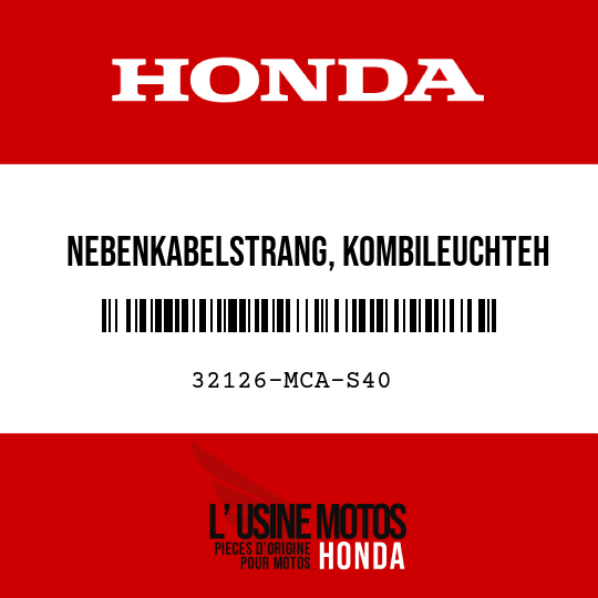 image de 32126-MCA-S40 NEBENKABELSTRANG, KOMBILEUCHTEH