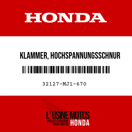image de 32127-MJ1-670 KLAMMER, HOCHSPANNUNGSSCHNUR