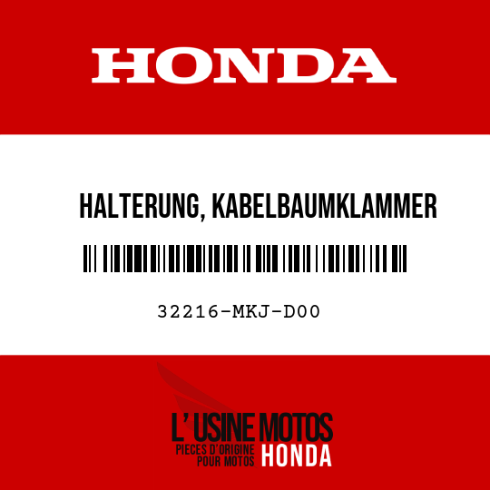 image de 32216-MKJ-D00 HALTERUNG, KABELBAUMKLAMMER