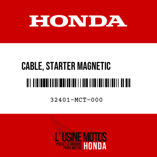 image de 32401-MCT-000 CABLE, STARTER MAGNETIC       BATTERY