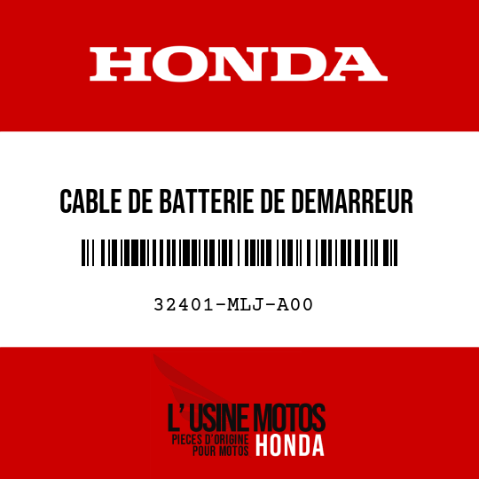 image de 32401-MLJ-A00 CABLE DE BATTERIE DE DEMARREUR