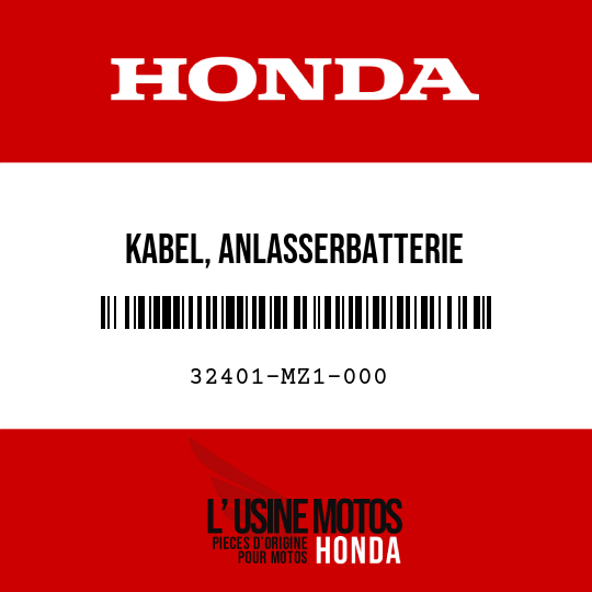 image de 32401-MZ1-000 KABEL, ANLASSERBATTERIE
