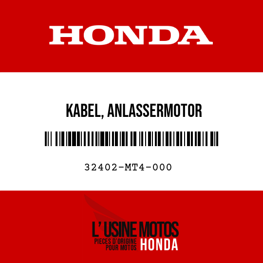 image de 32402-MT4-000 KABEL, ANLASSERMOTOR