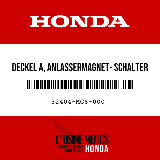 image de 32404-MG8-000 DECKEL A, ANLASSERMAGNET- SCHALTER