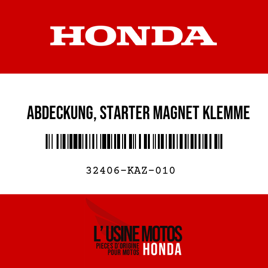 image de 32406-KAZ-010 ABDECKUNG, STARTER MAGNET KLEMME