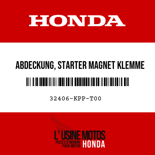 image de 32406-KPP-T00 ABDECKUNG, STARTER MAGNET KLEMME