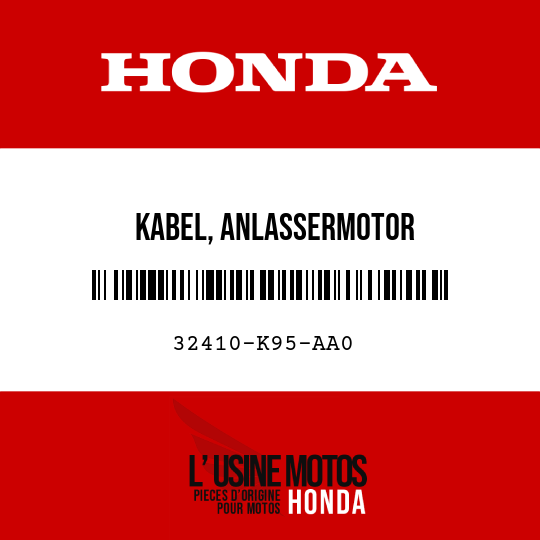 image de 32410-K95-AA0 KABEL, ANLASSERMOTOR