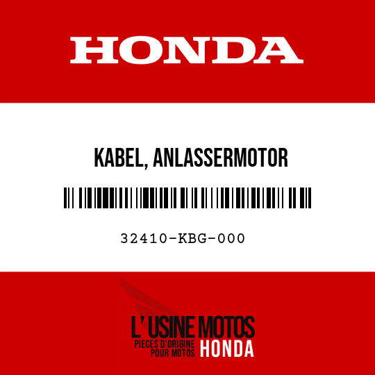 image de 32410-KBG-000 KABEL, ANLASSERMOTOR