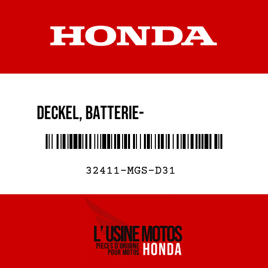 image de 32411-MGS-D31 DECKEL, BATTERIE-             ANSCHLUSSKLEMME