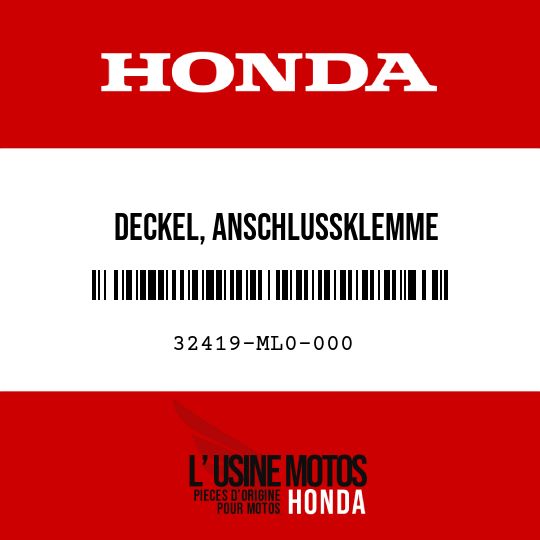 image de 32419-ML0-000 DECKEL, ANSCHLUSSKLEMME